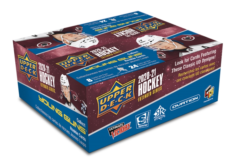 NHL pudełka karty hokejowe NHL 2020-21 UD Extended Series Hockey Retail Box