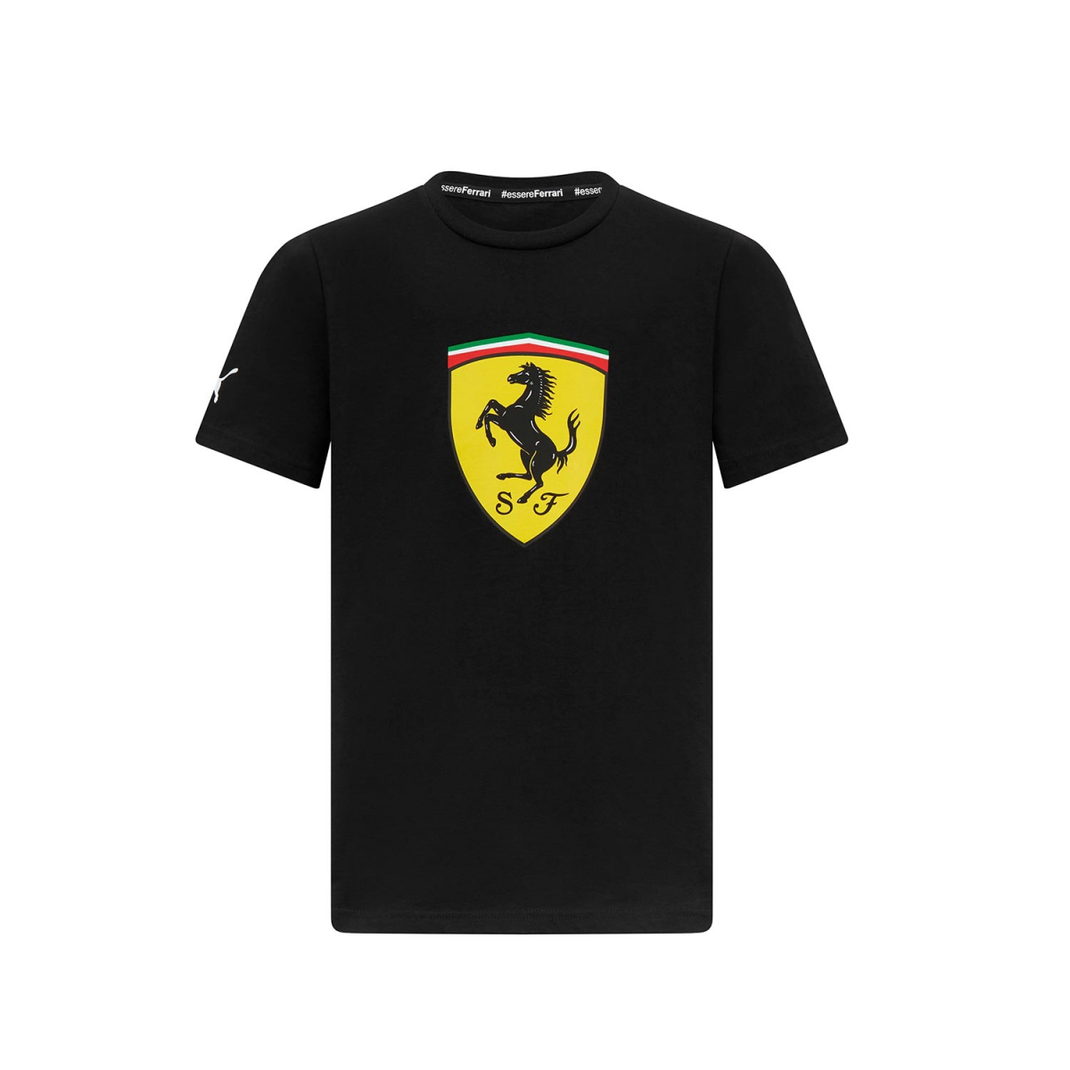 Ferrari koszulka dziecięca Shield black F1 Team 2023
