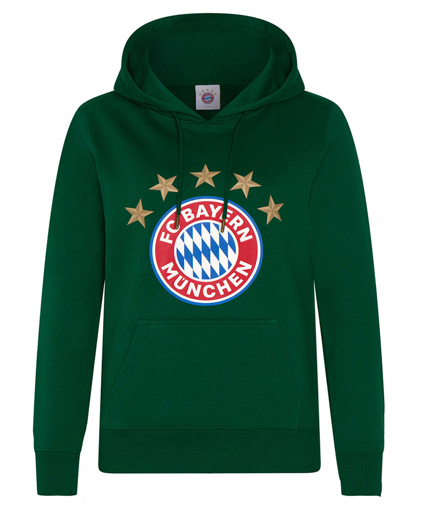 Bayern Monachium męska bluza z kapturem Logo green