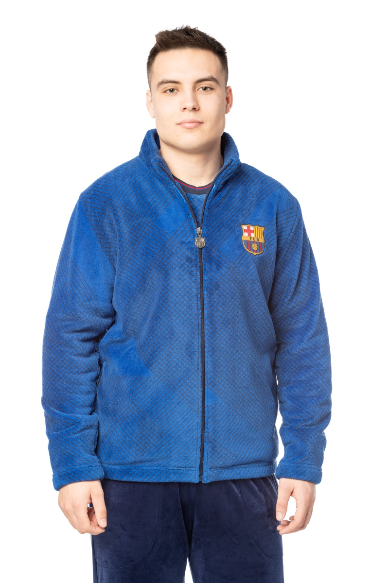 Barcelona męska bluza z kapturem Chaqueta blue
