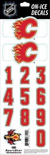 Calgary Flames naklejki na kask Decals
