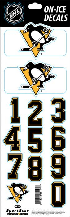 Pittsburgh Penguins naklejki na kask Decals