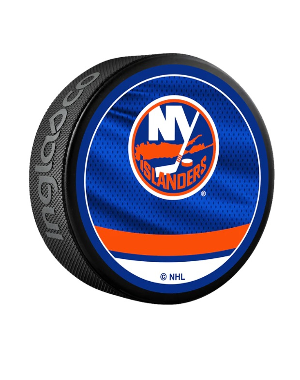 New York Islanders krążek reverse retro jersey souvenir collector hockey puck