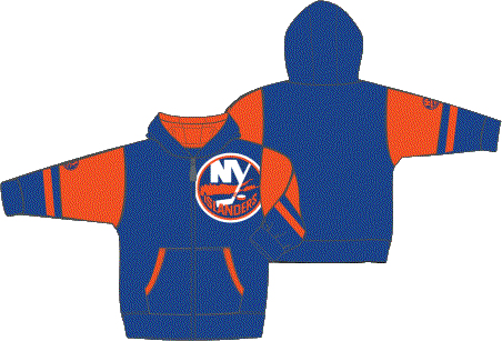 New York Islanders dziecięca bluza z kapturem Faceoff Colorblocked Fleece Full-Zip