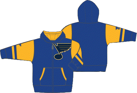 St. Louis Blues dziecięca bluza z kapturem Faceoff Colorblocked Fleece Full-Zip