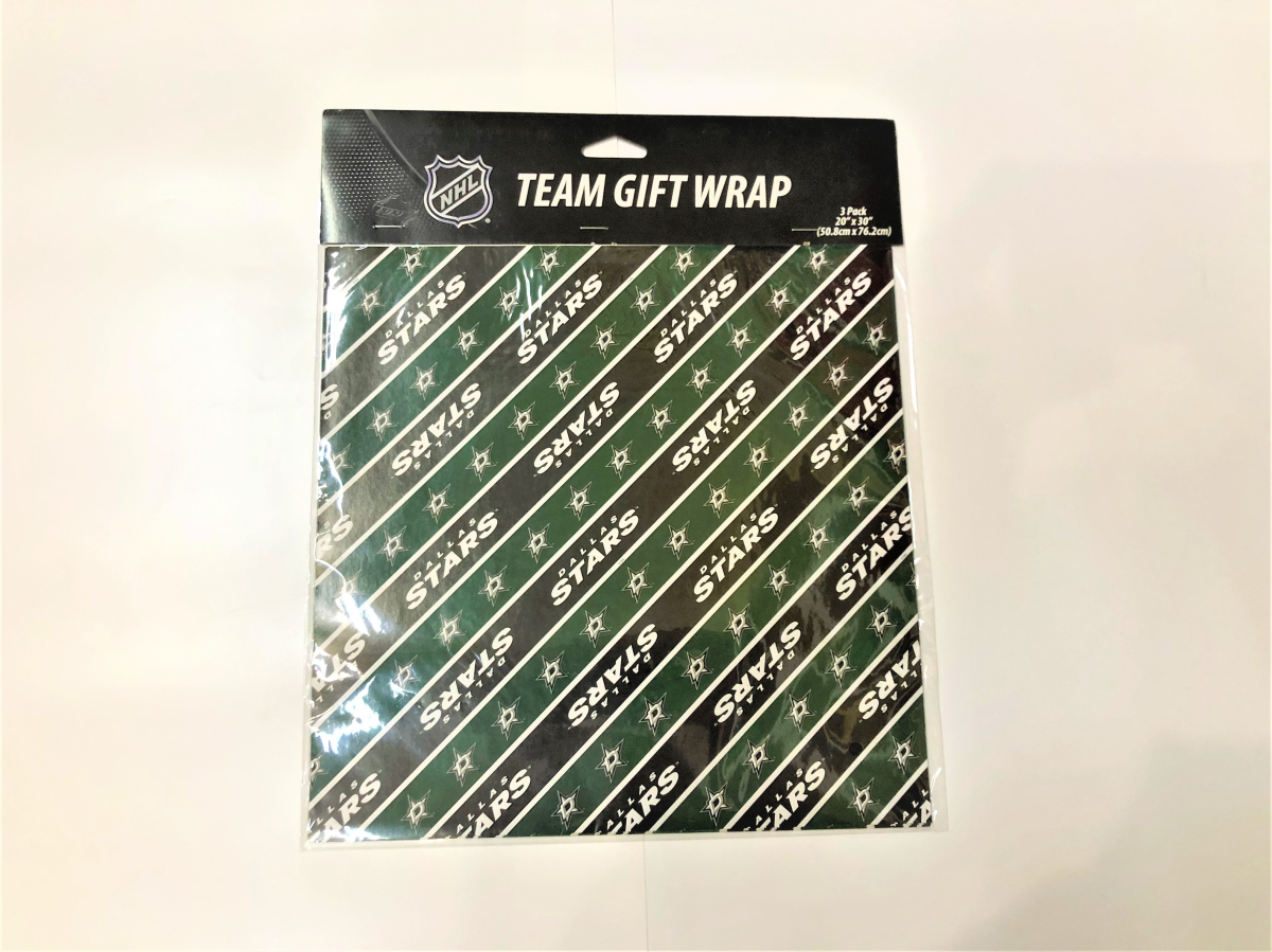 Dallas Stars papier podarunkowy Gift Wrap 3 pack