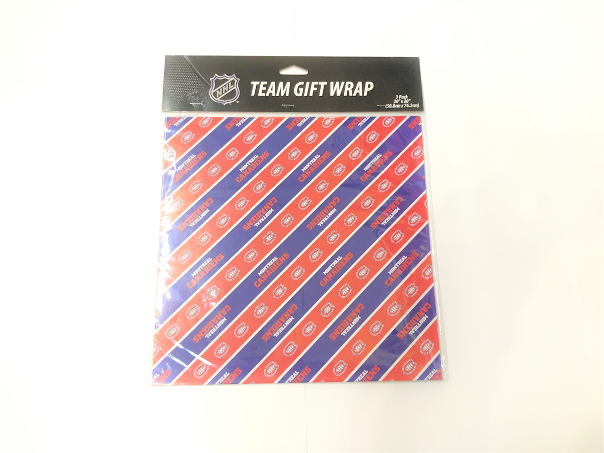 Montreal Canadiens papier podarunkowy Gift Wrap 3 pack