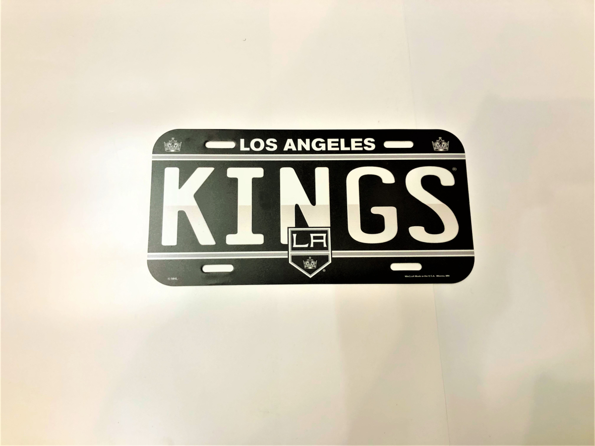 Los Angeles Kings tablica na ścianę License Plate Banner