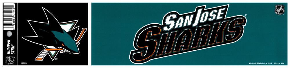 San Jose Sharks naklejka Bumper Strip