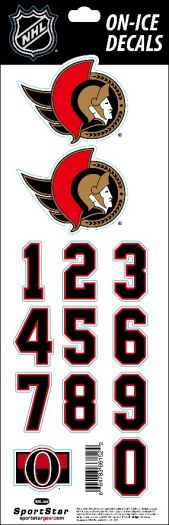 Ottawa Senators naklejki na kask Decals New Logo