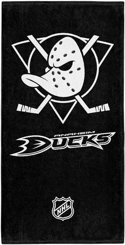 Anaheim Ducks ręcznik plażowy Classic black