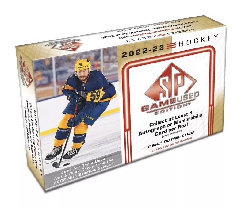 NHL pudełka karty hokejowe NHL 2022-23 Upper Deck SP Game Used Hobby Box