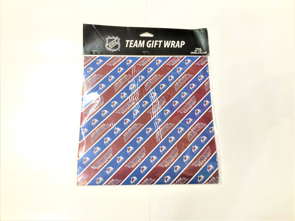 Colorado Avalanche papier podarunkowy Gift Wrap 3 pack