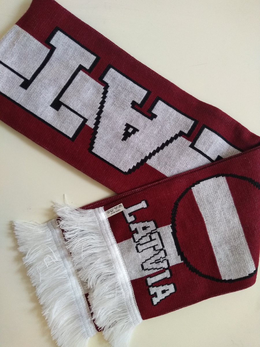Reprezentacje hokejowe szalik zimowy Latvia knitted