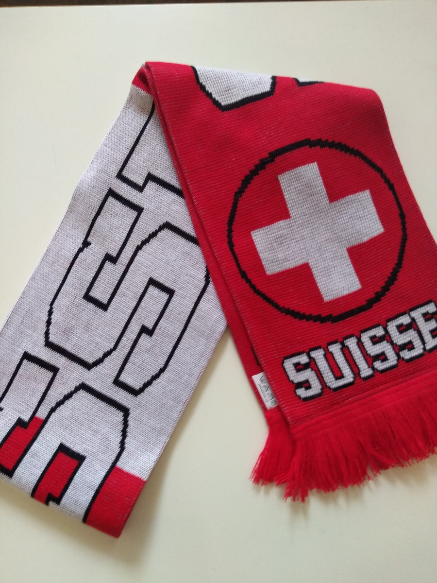 Reprezentacje hokejowe szalik zimowy Switzerland knitted