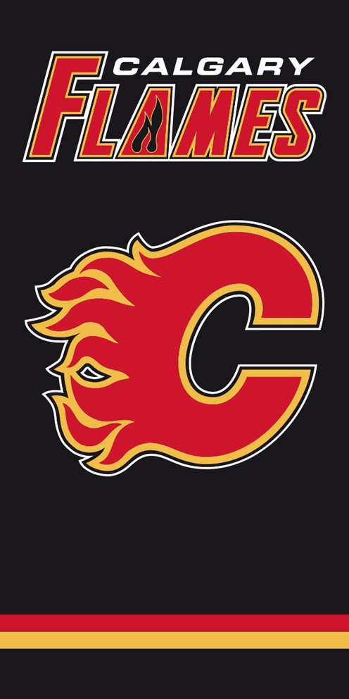 Calgary Flames ręcznik plażowy black