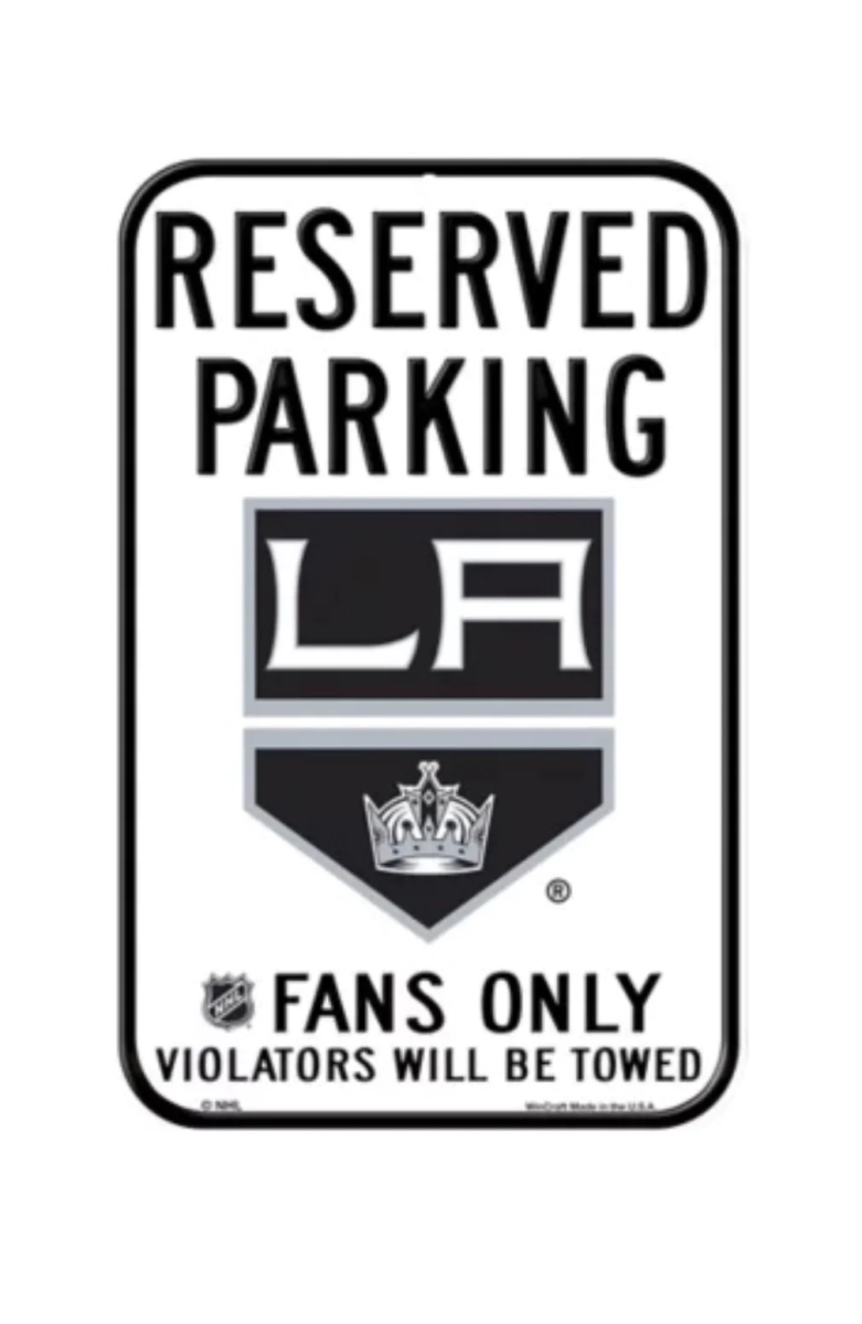 Los Angeles Kings tablica na ścianę Reserved Parking Sign
