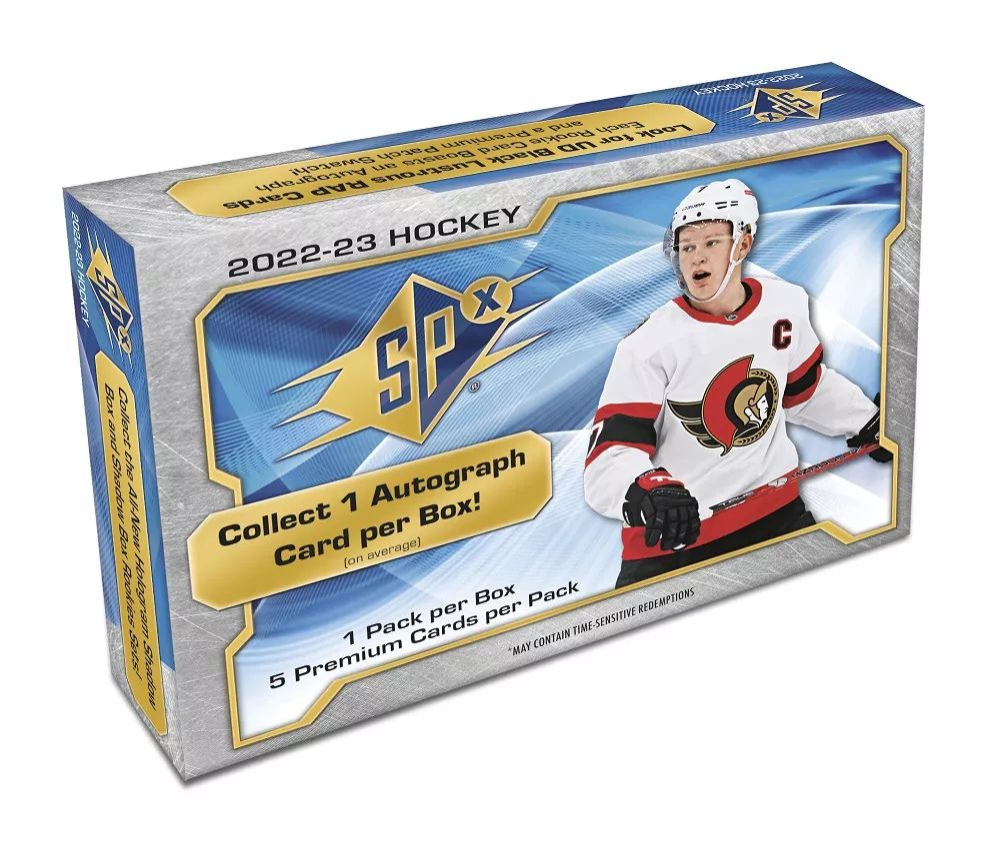 NHL pudełka karty hokejowe NHL 2022-23 Upper Deck SPx Hockey Hobby Box