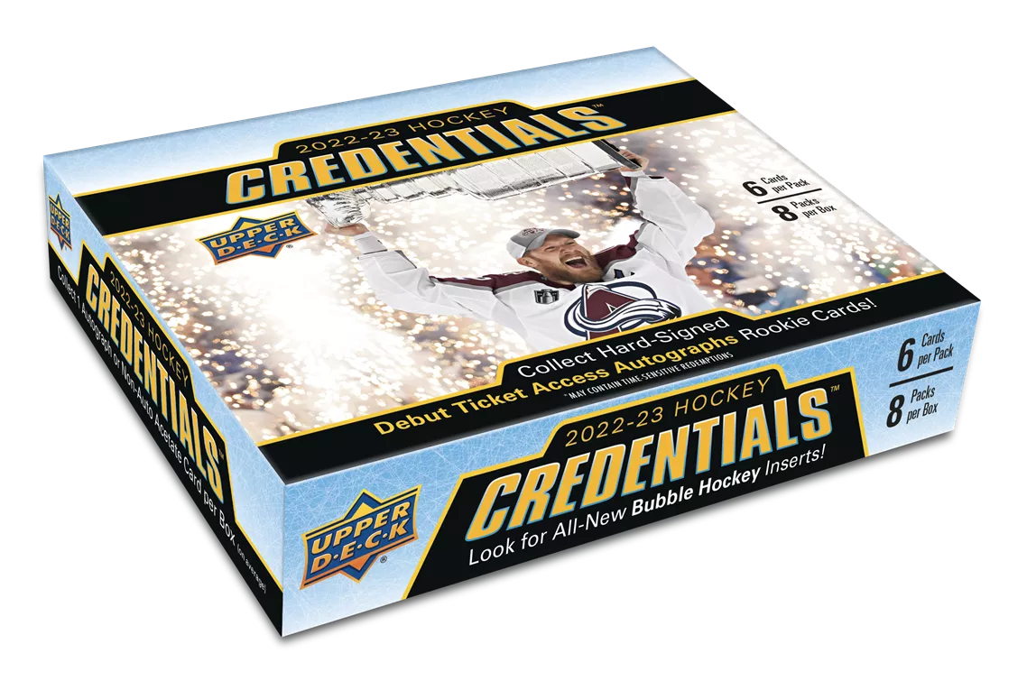 NHL pudełka karty hokejowe NHL 2022-23 Upper Deck Credentials Hobby Box