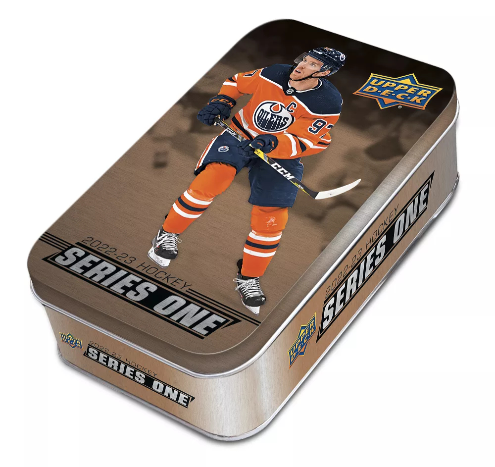 NHL pudełka karty hokejowe NHL 2022-23 Upper Deck Series 1 Tin Box