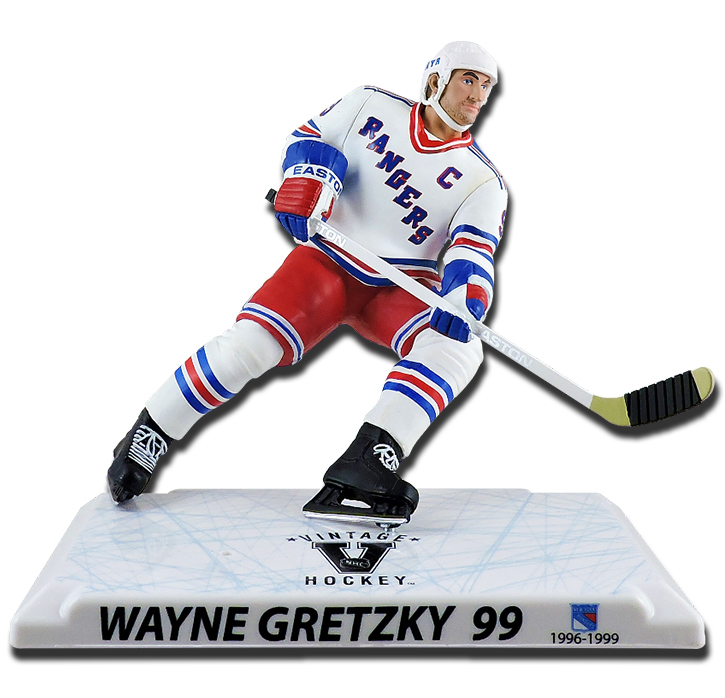 New York Rangers figurka #99 Wayne Gretzky Imports Dragon Player Replica white