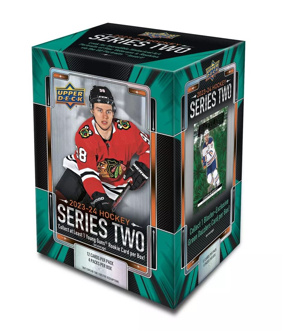 NHL pudełka karty hokejowe NHL 2023-24 Upper Deck Series 2 Blaster Box