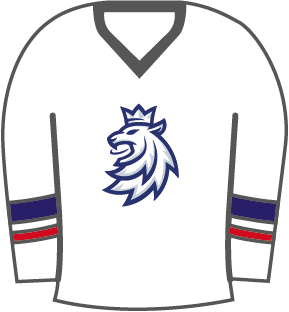 Reprezentacje hokejowe pineska Czech Republic White lion jersey