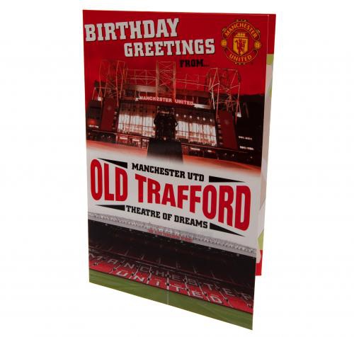 Manchester United życzenia urodzinowe Pop-Up Birthday Card