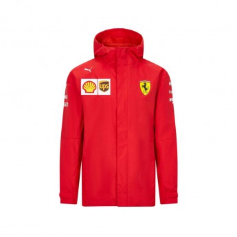 Ferrari męska kurtka z kapturem rain red F1 Team 2020