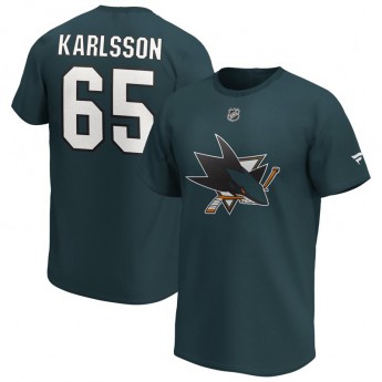 San Jose Sharks koszulka męska Erik Karlsson Iconic Name & Number Graphic
