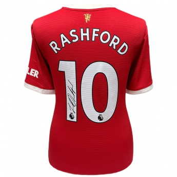 Słynni piłkarze piłkarska koszulka meczowa 2021-2022 Rashford Signed Shirt