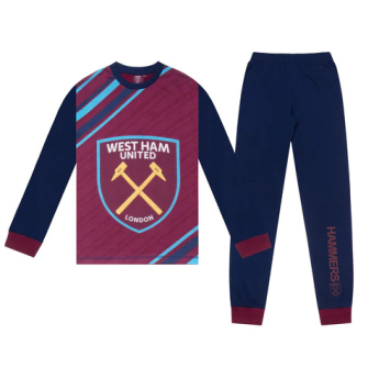West Ham United piżama dziecięca Long navy