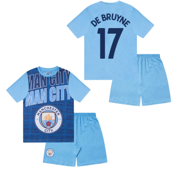 Manchester City piżama dziecięca Text De Bruyne