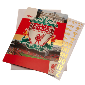 Liverpool kartka urodzinowa z naklejkami Have a Fantastic Birthday