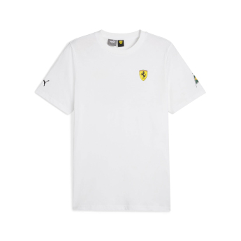Ferrari koszulka męska Brazil GP white F1 Team 2023