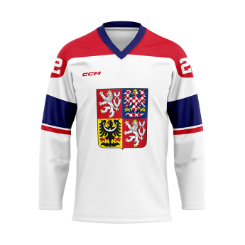 Reprezentacje hokejowe hokejowa koszulka meczowa Czech Republic white