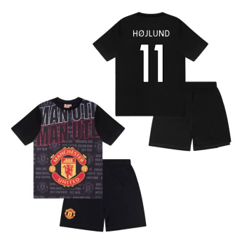 Manchester United piżama dziecięca Crest Hojlund