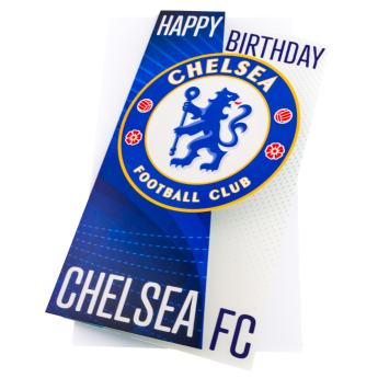 Chelsea życzenia Crest Birthday Card