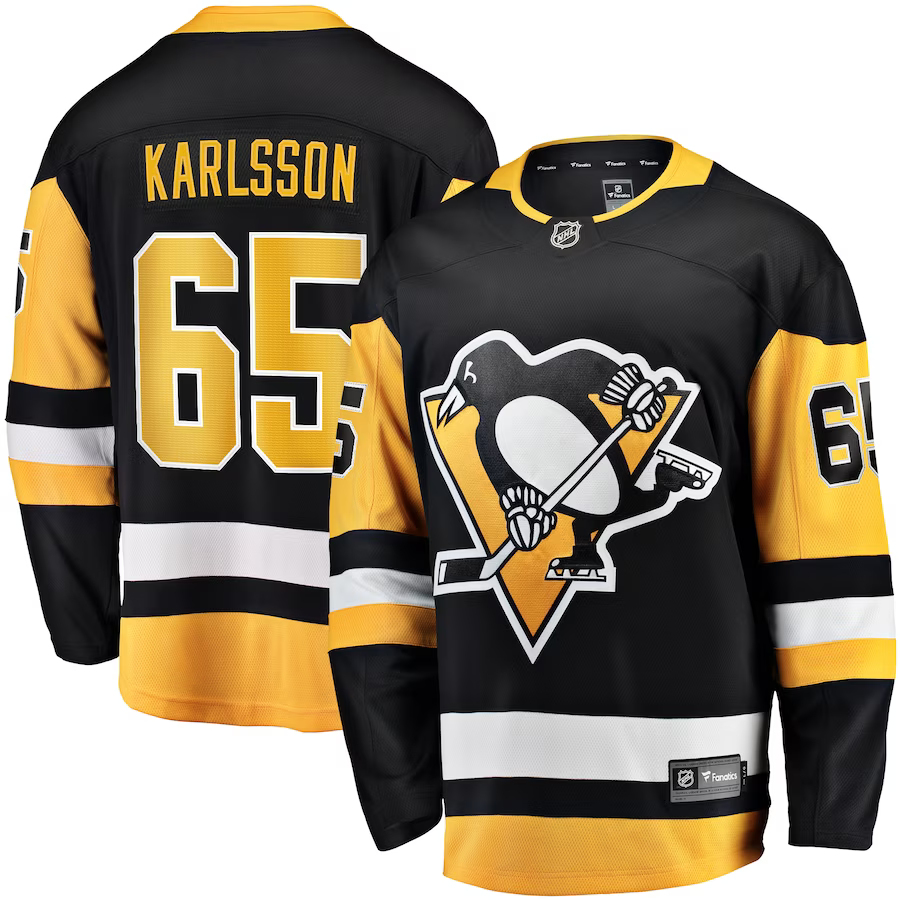 Pittsburgh Penguins hokejowa koszulka meczowa #65 Erik Karlsson Breakaway Alternate Jersey Distribuce: USA