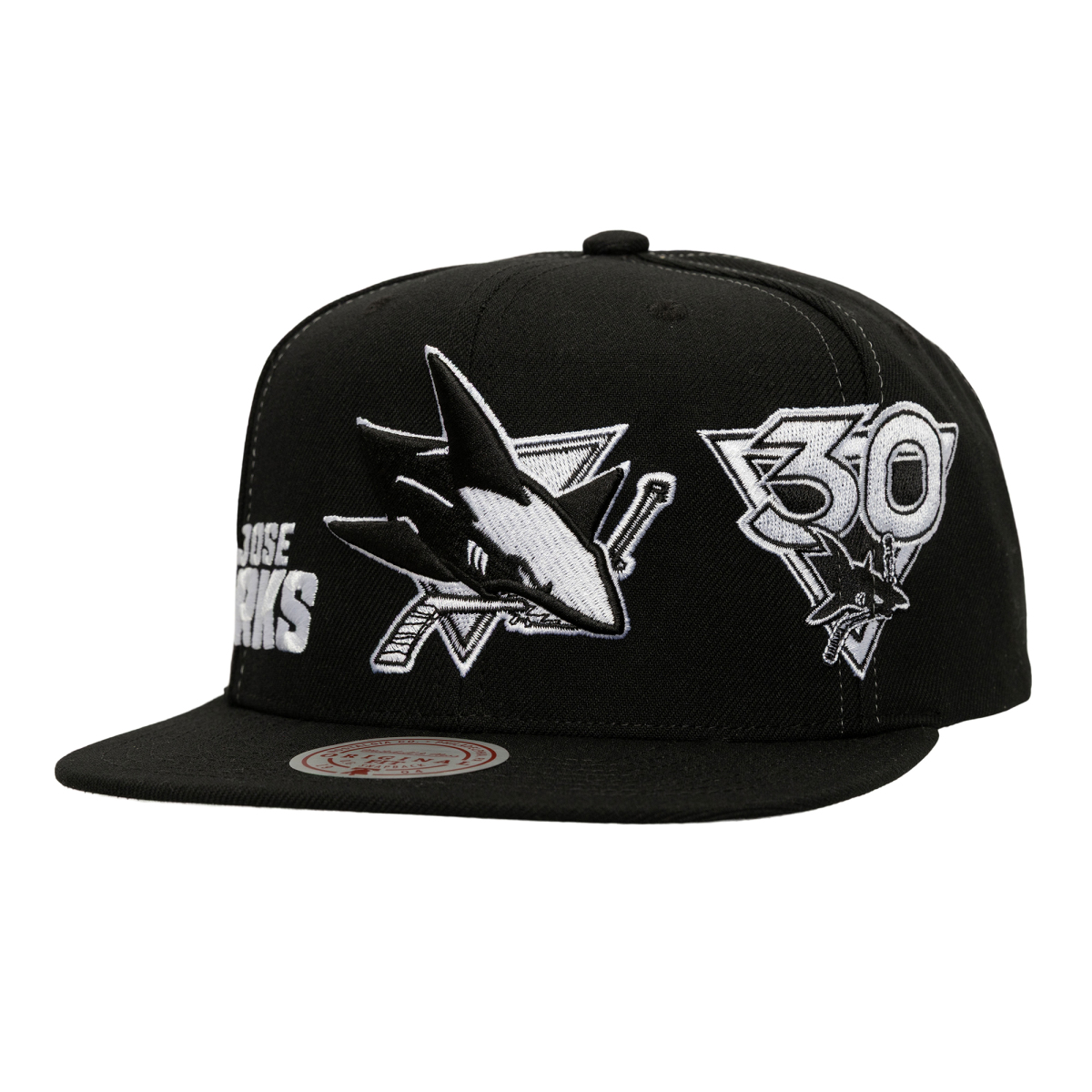 San Jose Sharks czapka flat baseballówka Trifecta Snapback black