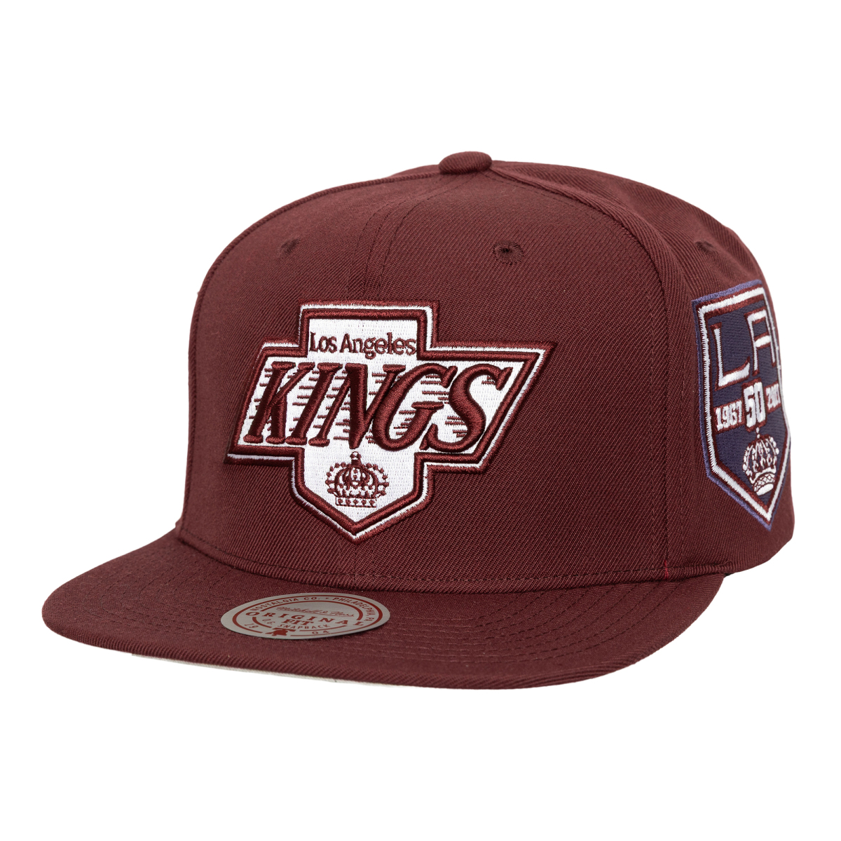 Los Angeles Kings czapka flat baseballówka Fashion Basic Snapback red
