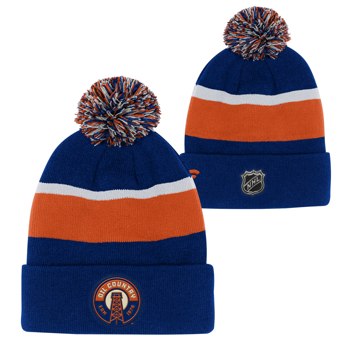 Edmonton Oilers czapka zimowa dziecięca Cuffed Beanie With Pom