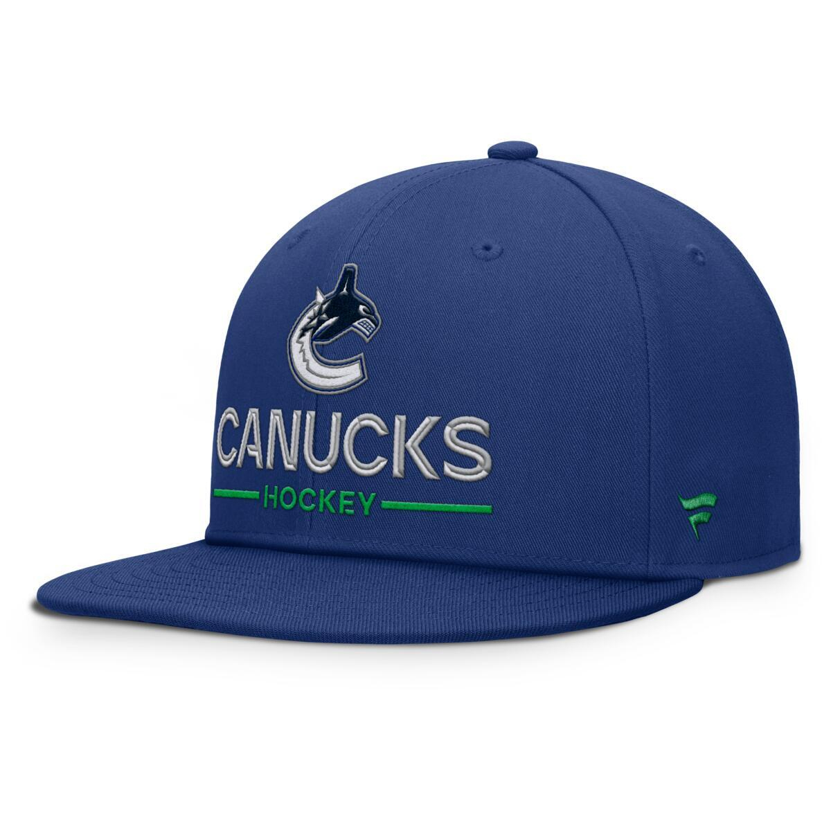 Vancouver Canucks czapka flat baseballówka Authentic Pro A/Cap Flat Brim Square Visor Structured Adjustable