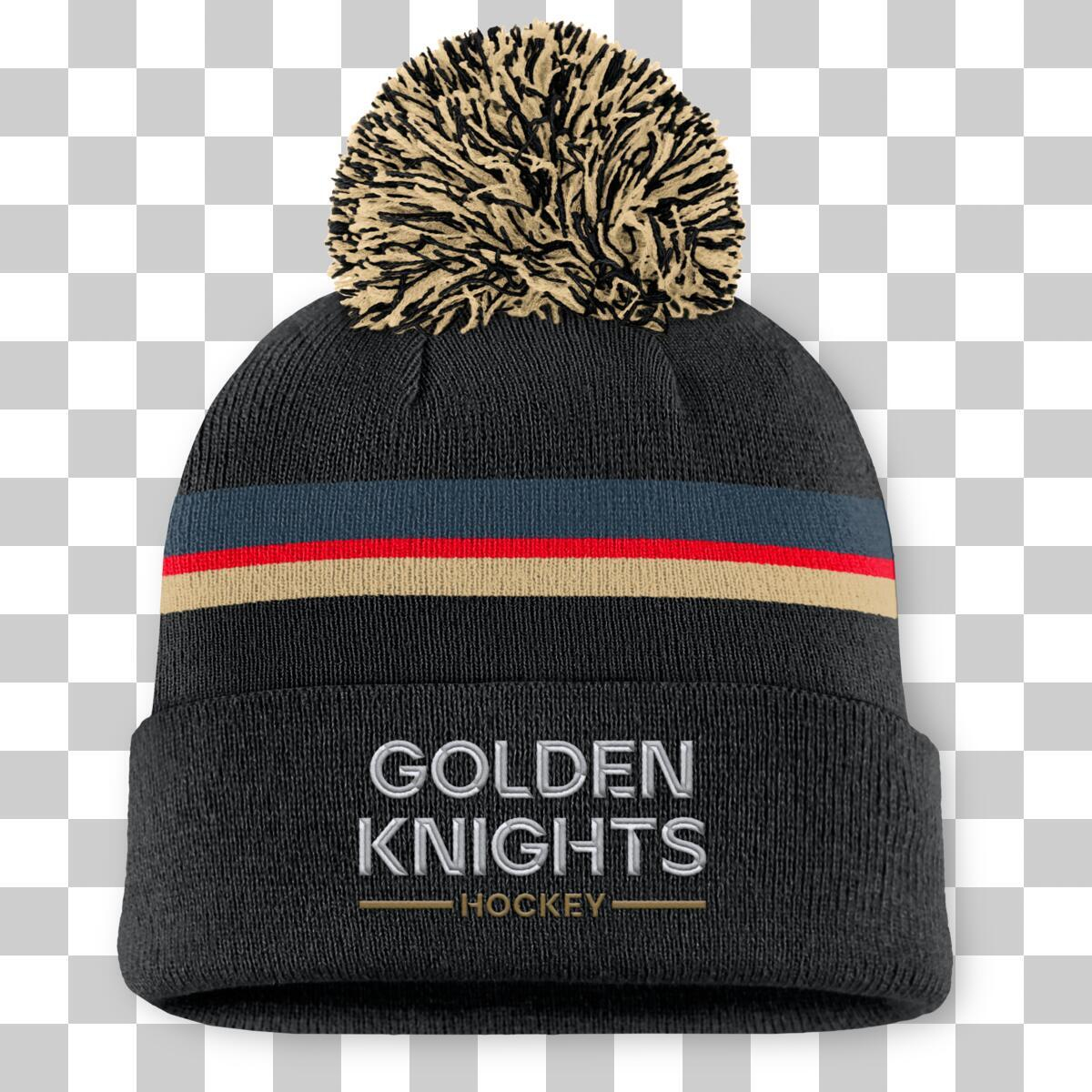 Vegas Golden Knights czapka zimowa damska Authentic Pro W/Cap Cuffed Pom Beanie