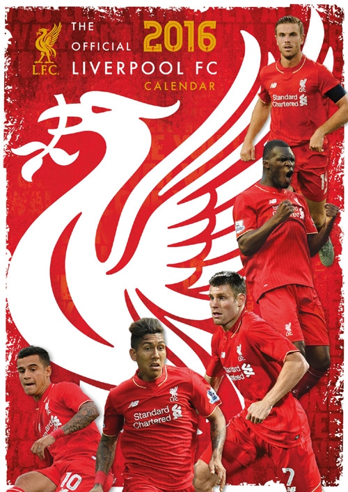 FC Liverpool kalendarz (297 mm x 420 mm)A3