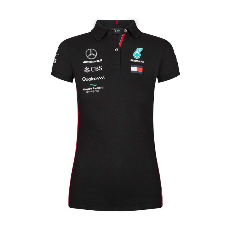 Mercedes AMG Petronas damska koszulka polo black F1 Team