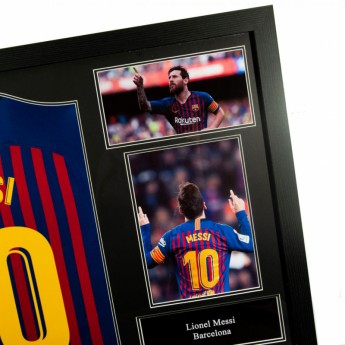 Słynni piłkarze koszulka w antyramie FC Barcelona Messi Signed Shirt (Framed)