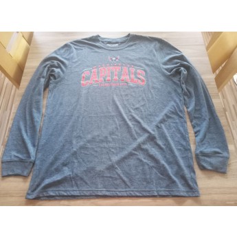 Washington Capitals męska koszulka z długim rękawem blue Mesh Text LS