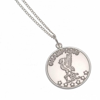 Liverpool naszyjnik z zawieszką Champions Of Europe sterling silver pendant & chain