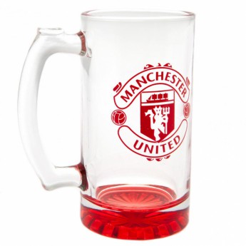 Manchester United szklanka Stein Glass Tankard red